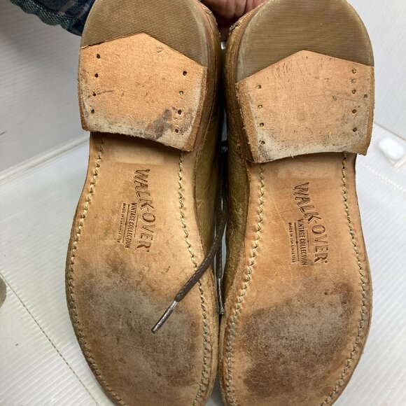 WALK OVER VINTAGE COLLECTION U.S.A.brown lace up women monkey boots sz 6 M - Picture 4 of 6